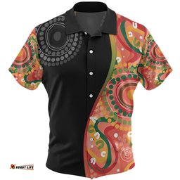 Australia Aboriginal Custom Hawaiian Shirt - Aboriginal Art Style Abstract Hawaiian Shirt