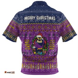 Melbourne Storm Christmas Custom Hawaiian Shirt - Chrissie Spirit Hawaiian Shirt