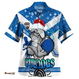 Canterbury-Bankstown Bulldogs Christmas Hawaiian Shirt - Custom Canterbury-Bankstown Bulldogs Aboriginal Inspired Jersey Signature Hoodie
