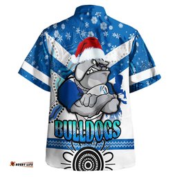 Canterbury-Bankstown Bulldogs Christmas Hawaiian Shirt - Custom Canterbury-Bankstown Bulldogs Aboriginal Inspired Jersey Signature Hoodie