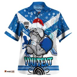 Canterbury-Bankstown Bulldogs Christmas Hawaiian Shirt - Custom Canterbury-Bankstown Bulldogs Aboriginal Inspired Jersey Signature Hoodie