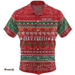 Australia Christmas Custom Hawaiian Shirt - Aussie Ugly Christmas Let's Get Lit Hawaiian Shirt