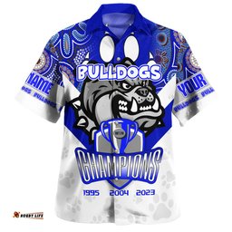 Canterbury-Bankstown Bulldogs Hawaiian Shirt - Custom Talent Win Games But Teamwork And Intelligence Win Championships With Aboriginal Style