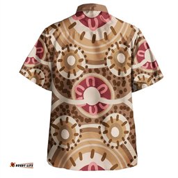 Australia Aboriginal Hawaiian Shirt - Aboriginal Dot Art Style Painting Inspired Hawaiian Shirt