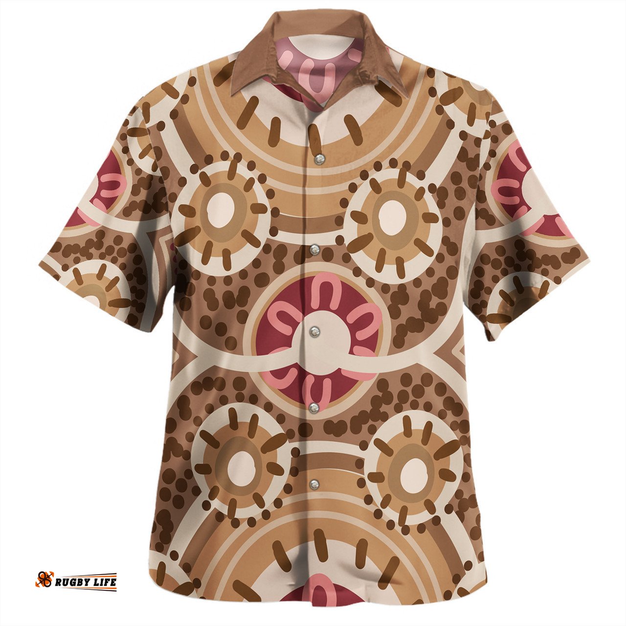 Australia Aboriginal Hawaiian Shirt - Aboriginal Dot Art Style Painting Inspired Hawaiian Shirt