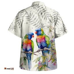 Australia Rainbow Lorikeets Hawaiian Shirt - Rainbow Lorikeets Birds Art Hawaiian Shirt