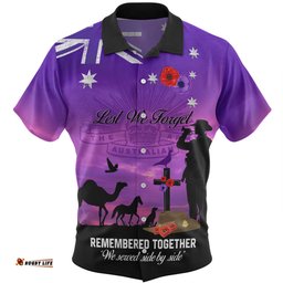 Australia Anzac Day Hawaiian Shirt - Anzac Day We Served Side By Side Hawaiian Shirt