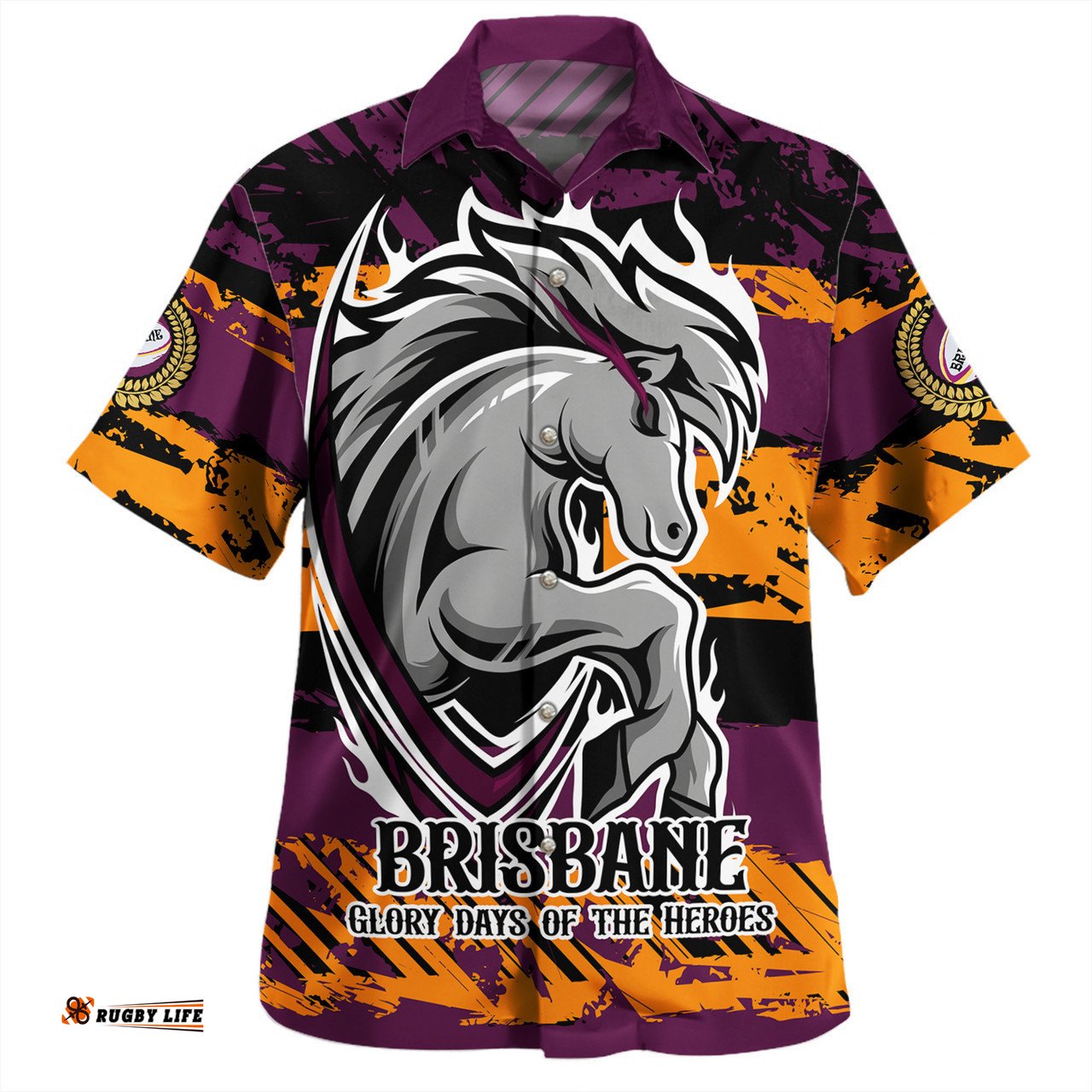 Brisbane Broncos Hawaiian Shirt - Theme Song Inspired
