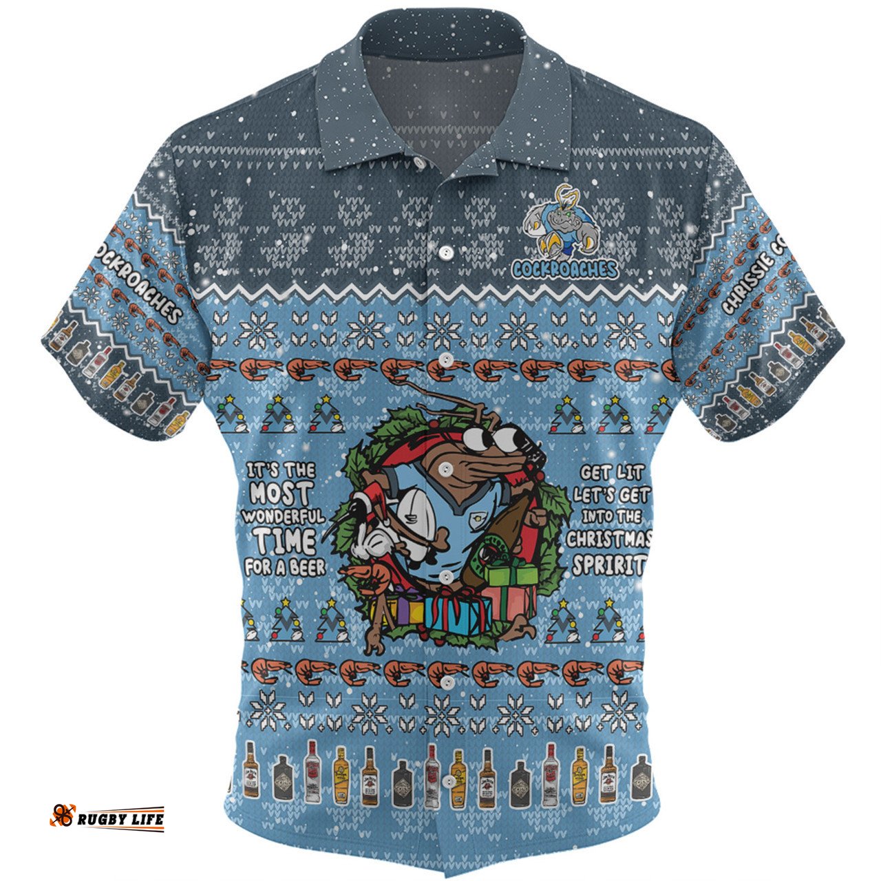 New South Wales Cockroaches Christmas Custom Hawaiian Shirt - Chrissie Spirit Hawaiian Shirt