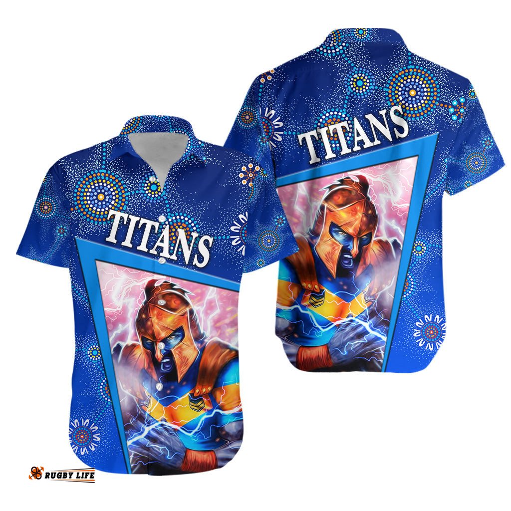 Gold Coast Titans Hawaiian Shirt Indigenous Limited Edition