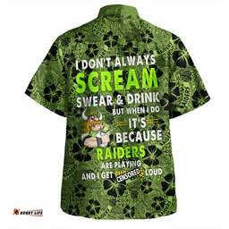 Canberra Raiders Hawaiian Shirt - Scream With Tropical Patterns