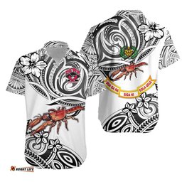 Rewa Rugby Union Fiji Hawaiian Shirt Unique Vibes White