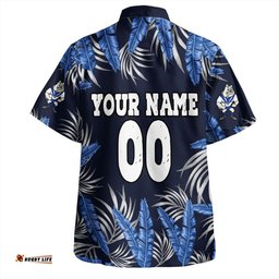 Canterbury-Bankstown Bulldogs Custom Hawaiian Shirt - Tropical Patterns Bulldogs Hawaiian Shirt