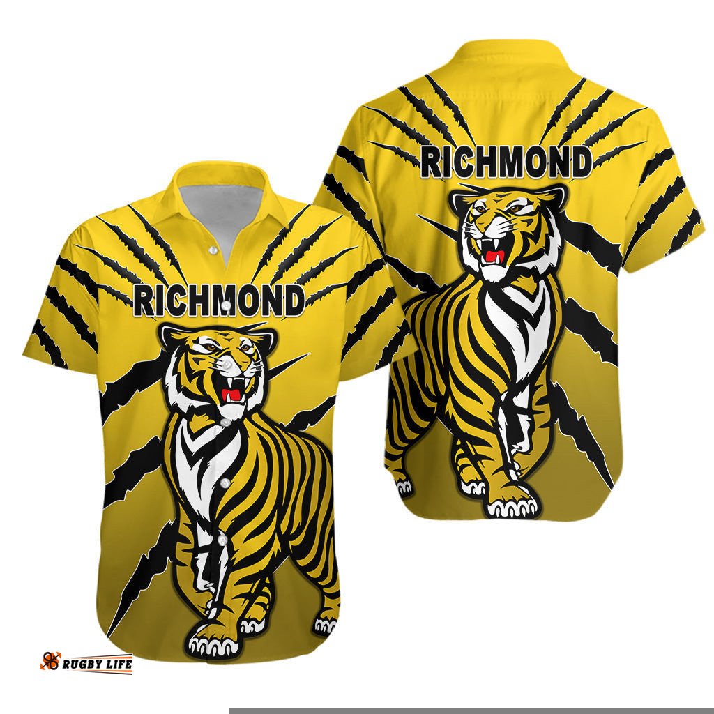 Richmond Tigers Hawaiian Shirt Original Version Yellow