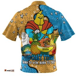 Gold Coast Titans Custom Hawaiian Shirt - Australian Big Things Hawaiian Shirt