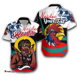 Custom Personalised Australia Roosters NAIDOC Week Hawaiian Shirt Indigenous Style