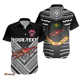 Custom Personalised Rewa Rugby Union Fiji Hawaiian Shirt Creative Style Black NO.1