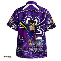 Melbourne Storm Hawaiian Shirt Aboriginal Inspired Naidoc Week Custom For Die Hard Fan Supporters