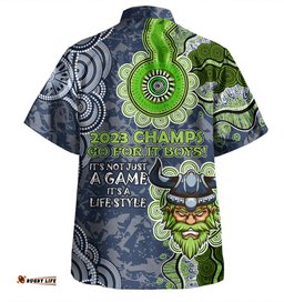 Canberra Raiders Custom Hawaiian Shirt - 2023 Champs Shirt