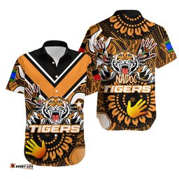 NAIDOC Wests Tigers Hawaiian Shirt NAIDOC Patterns