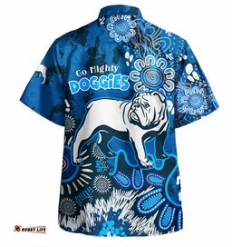 Canterbury-Bankstown Bulldogs Custom Hawaiian Shirt - Go Mighty Doggies Shirt