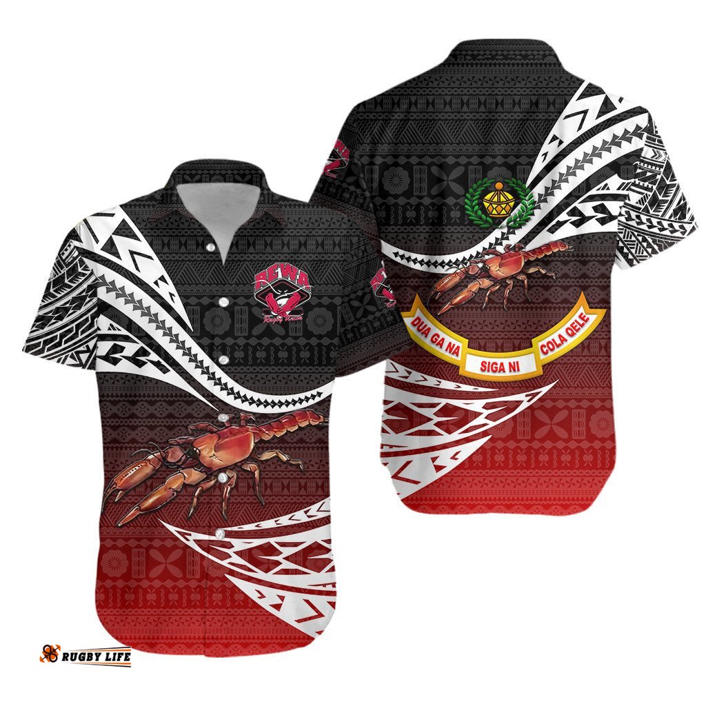 Rewa Rugby Union Fiji Hawaiian Shirt Unique Version Red