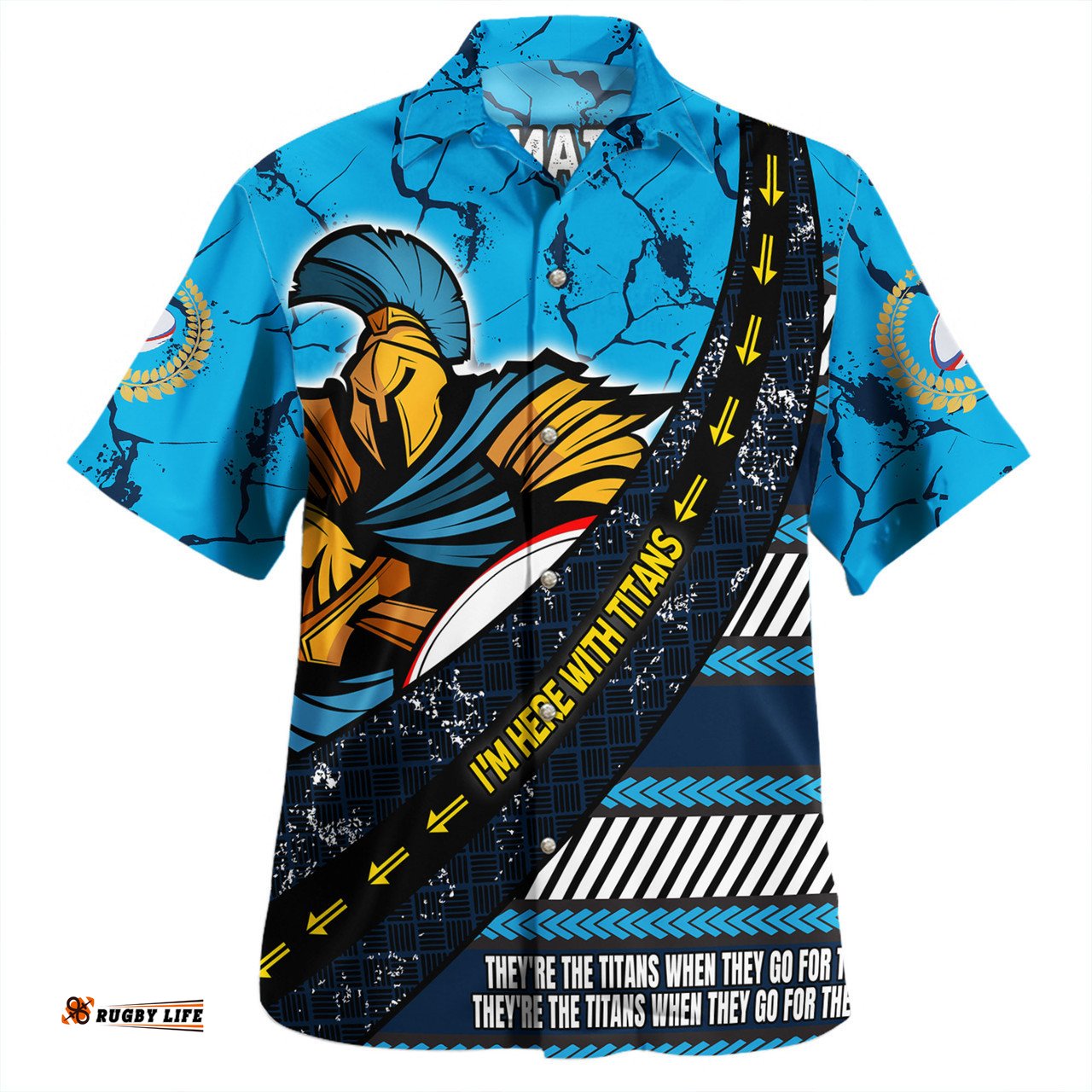 Gold Coast Titans Sport Hawaiian Shirt - Theme Song For Rugby With Sporty Style
