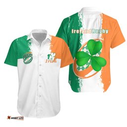 Ireland Rugby Hawaiian Shirt White