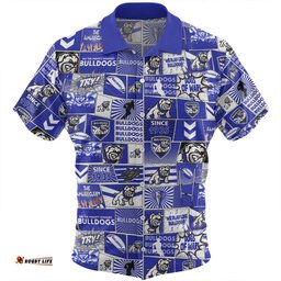 Canterbury-Bankstown Bulldogs Hawaiian Shirt - Team Of Us Die Hard Fan Supporters Comic Style