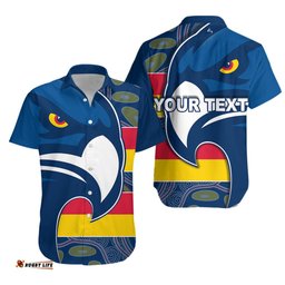Custom Personalised Crows Simple Hawaiian Shirt Adelaide Mix Indigenous