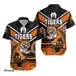 Wests Tigers Hawaiian Shirt NAIDOC