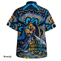 Gold Coast Titans Hawaiian Shirt Aboriginal Inspired Naidoc Week Custom For Die Hard Fan Supporters