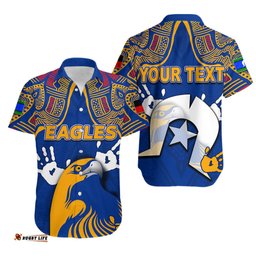 Custom Personalised NAIDOC West Coast Eagles Hawaiian Shirt Torres Strait Islanders