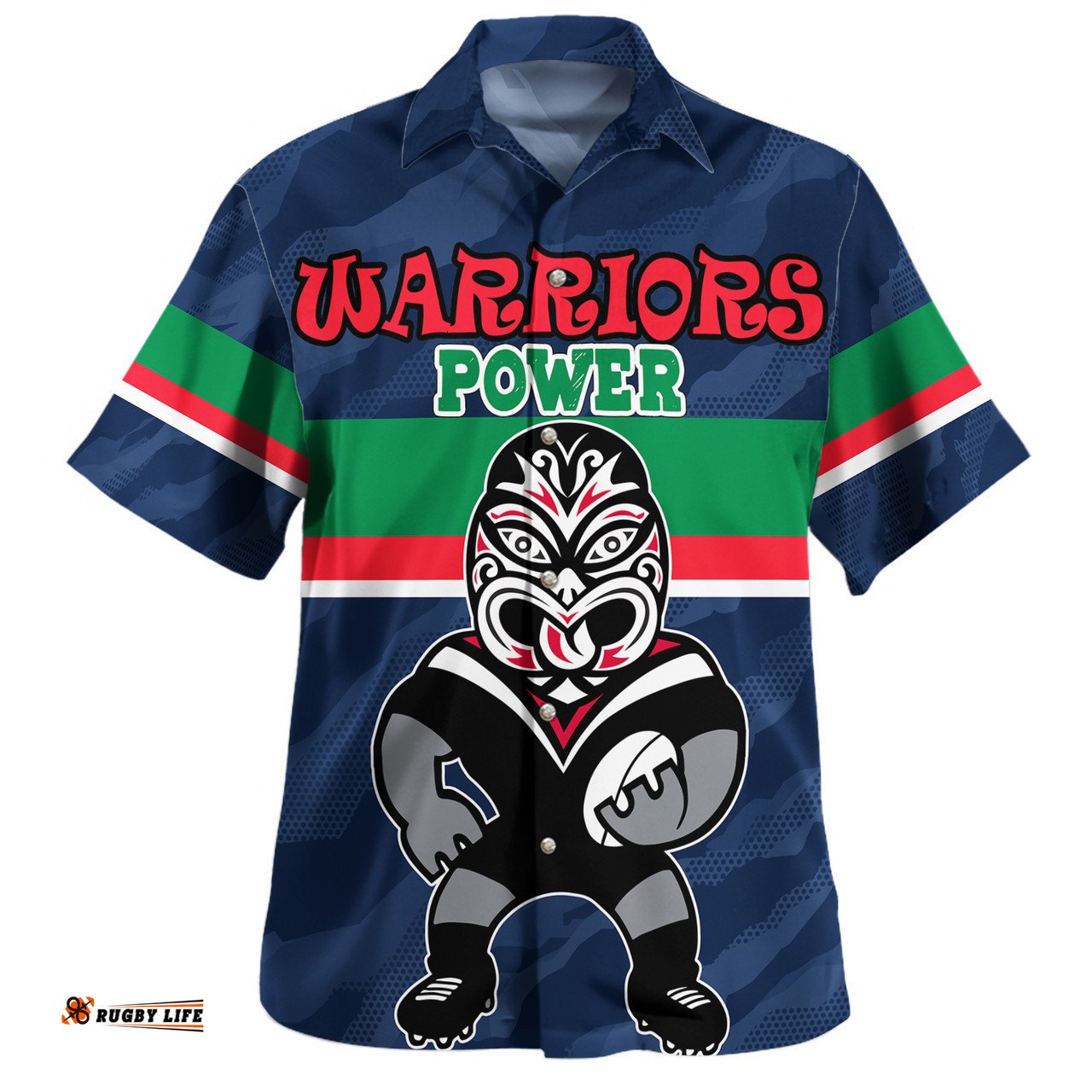 New Zealand Warriors Custom Hawaiian Shirt - Warriors Supporter Hawaiian Shirt