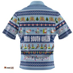 New South Wales Christmas Custom Hawaiian Shirt - Happy Chrissie Ugly Style Hawaiian Shirt