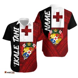 Custom Personalised Tonga Hawaiian Shirt Ikale Tahi Creativity Rugby