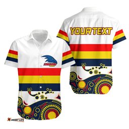 Custom Personalised Adelaide Crows Hawaiian Shirt Aboriginal Simple Style