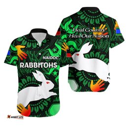 NAIDOC Rabbitohs Hawaiian Shirt NAIDOC Patterns