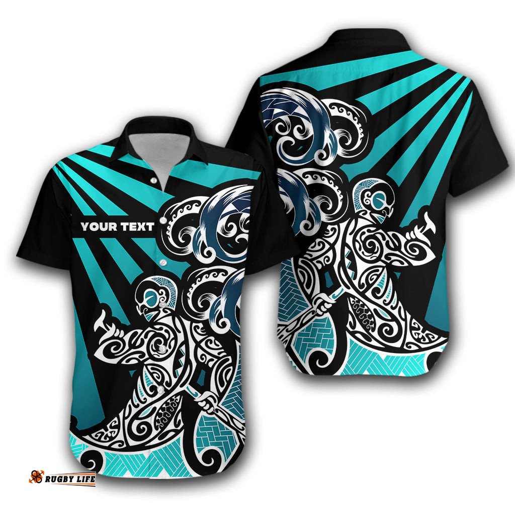 Custom Personalised Maori Aotearoa Hawaiian Shirt New Zealand Simple Style