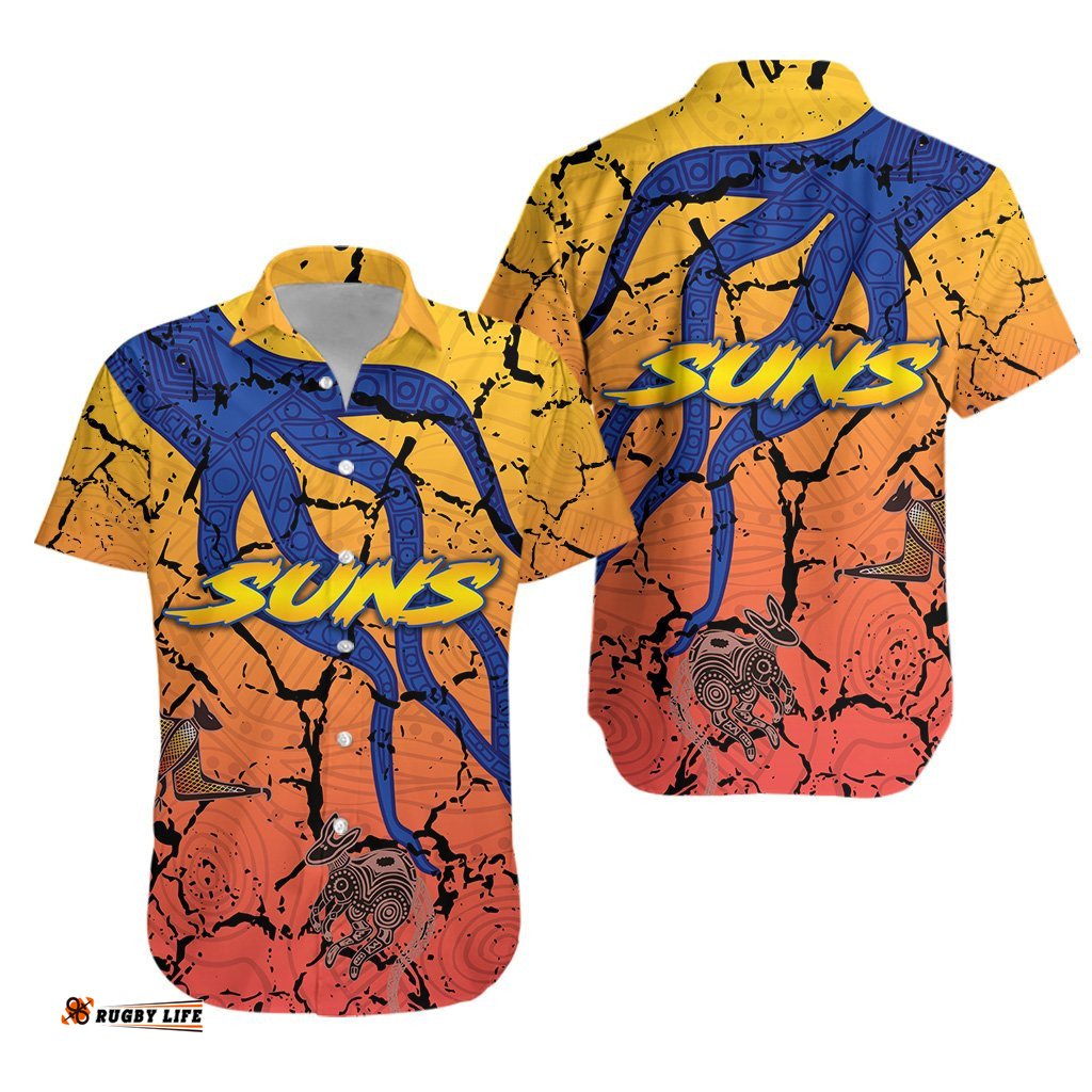 Gold Coast Hawaiian Shirt Suns Origin Indigenous