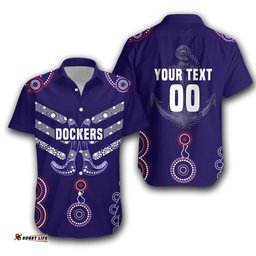 Custom Personalised Freo Hawaiian Shirt Aboriginal Simple Style