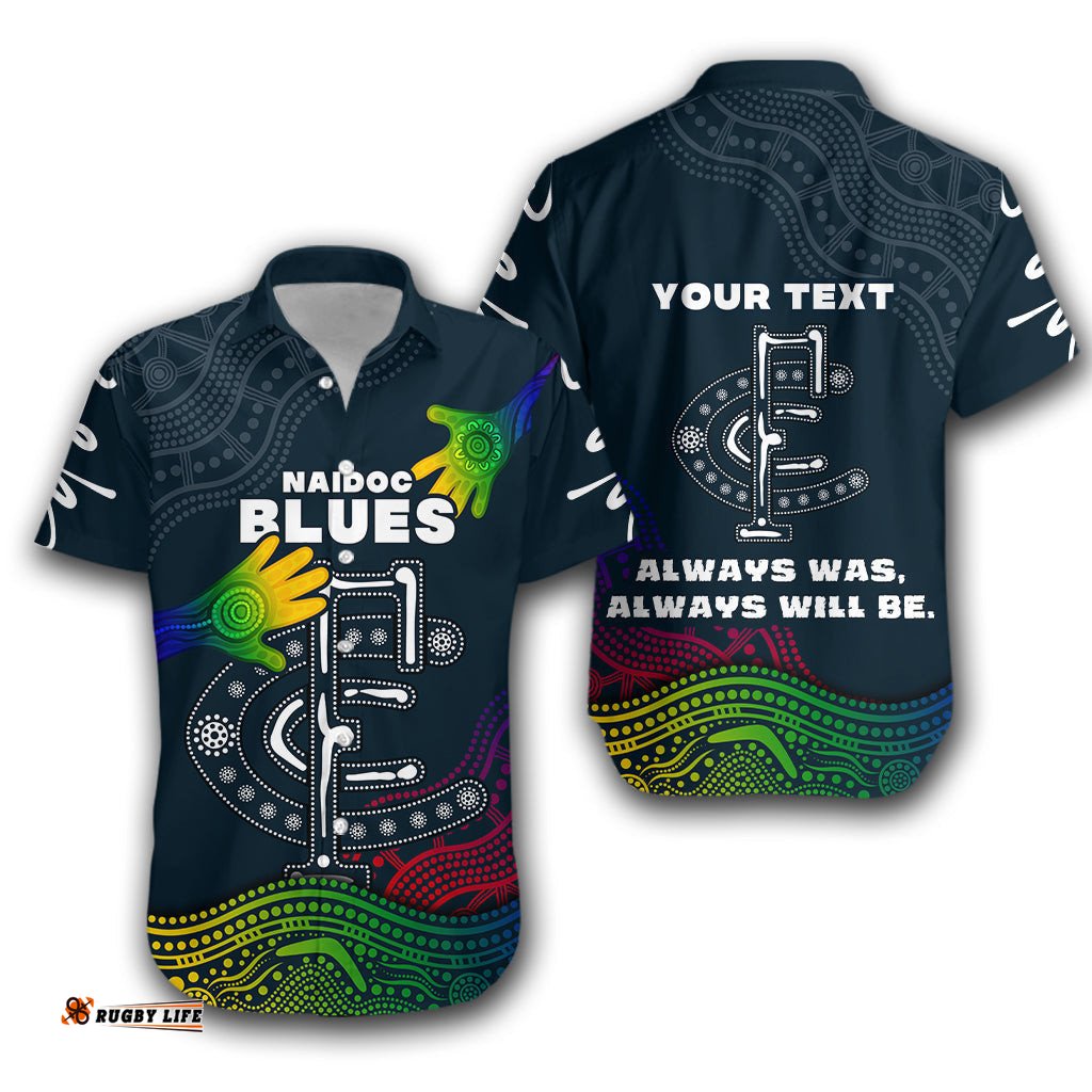 Custom Personalised Blues NAIDOC Week Hawaiian Shirt Aboriginal Special Style