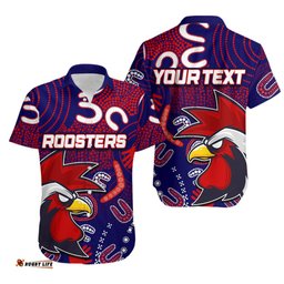 Custom Personalised Roosters Hawaiian Shirt Indigenous No.1