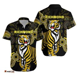Richmond Tigers Hawaiian Shirt Simple Indigenous