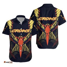 Adelaide Hawaiian Shirt Simple Indigenous Crows