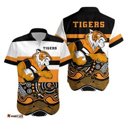 Tigers Indigenous Hawaiian Shirt Wests