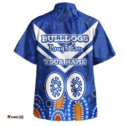 Canterbury-Bankstown Bulldogs Custom Hawaiian Shirt - Bulldogs For Life With Aboriginal Style Hawaiian Shirt