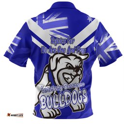 Canterbury-Bankstown Bulldogs Hawaiian Shirt - Happy Australia Day We Are One And Free