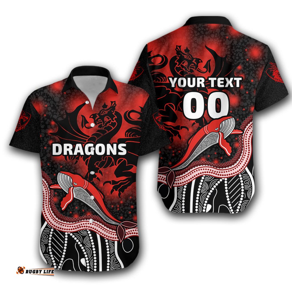 Custom Personalised Dragons Hawaiian Shirt St. George Special Style