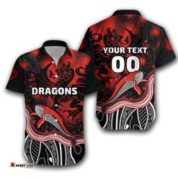 Custom Personalised Dragons Hawaiian Shirt St. George Special Style